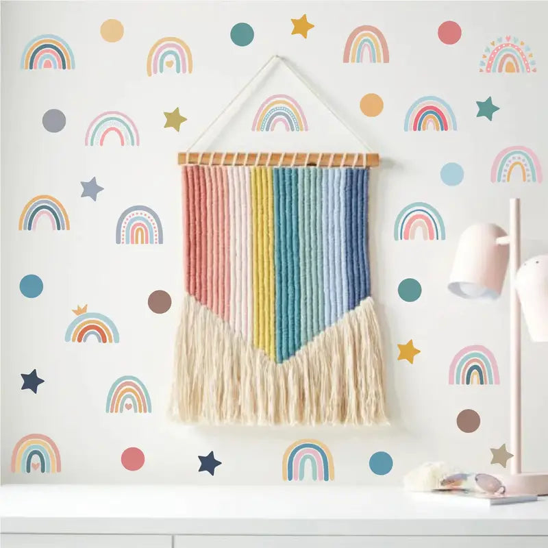 Rainbow Wall Stickers for Kids' Room