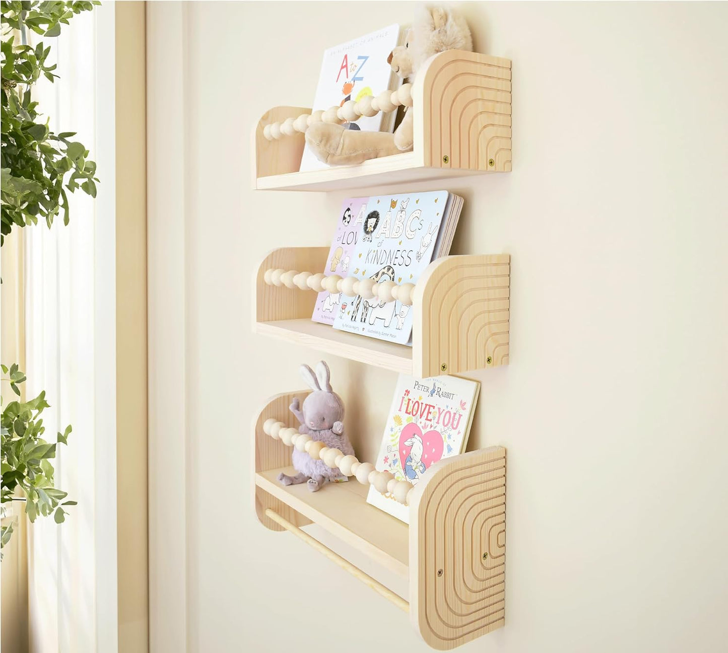 Natural Pine Children's Bookshelves