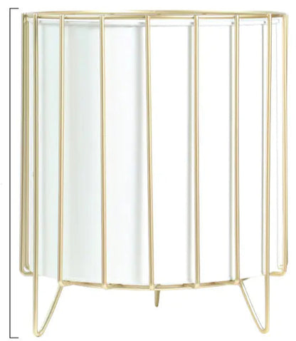 Nordic Style Iron Planter with Gold Trim