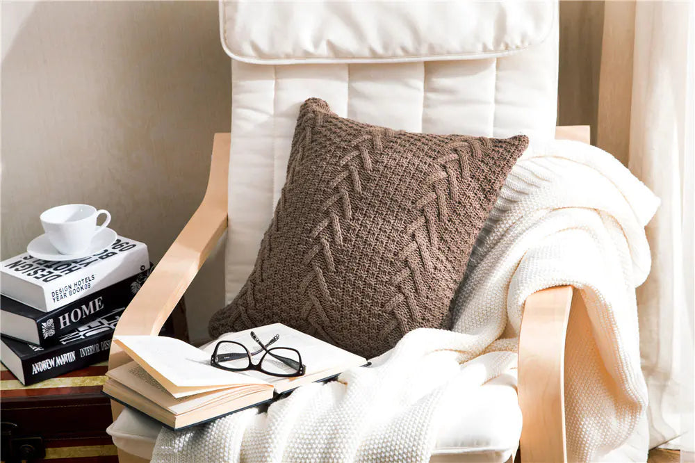 Modern Home Knitted Pillow