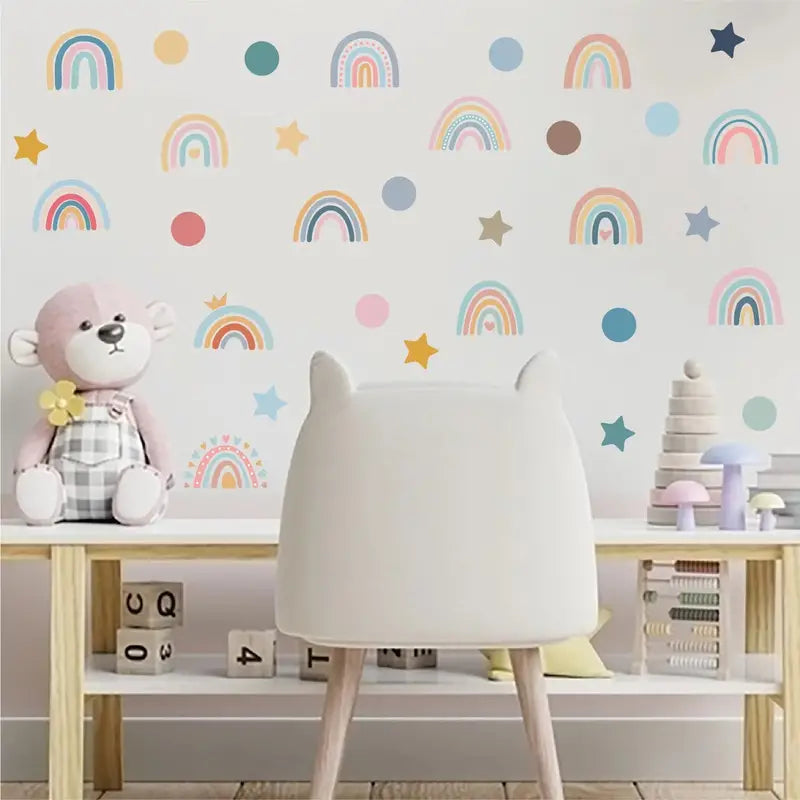 Rainbow Wall Stickers for Kids' Room