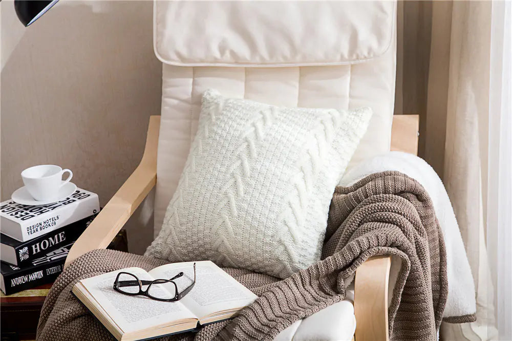Modern Home Knitted Pillow