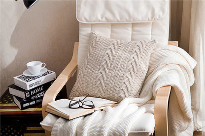 Modern Home Knitted Pillow