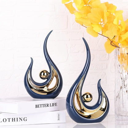 Contemporary Abstract Art Ceramic Statues