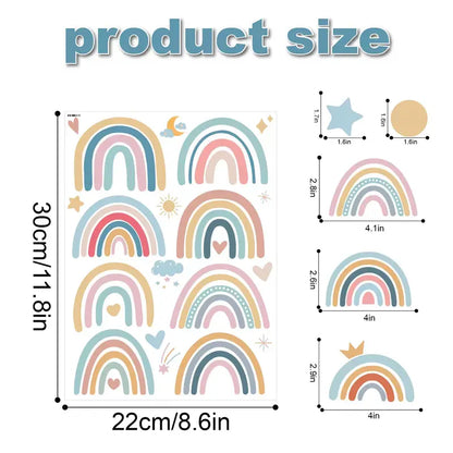 Rainbow Wall Stickers for Kids' Room